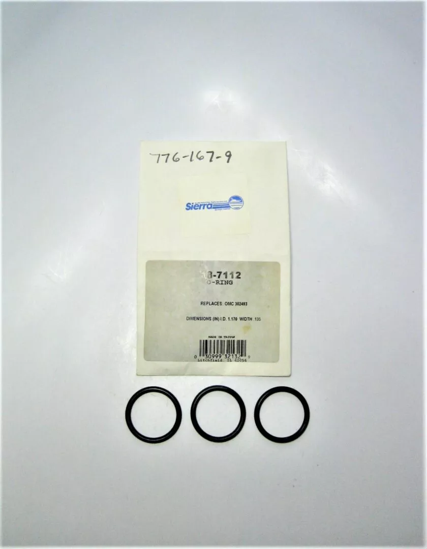 Sierra 18-7112 *QTY 3* Evinrude Johnson Marine Outboard O-Rings REPLACES 302493
