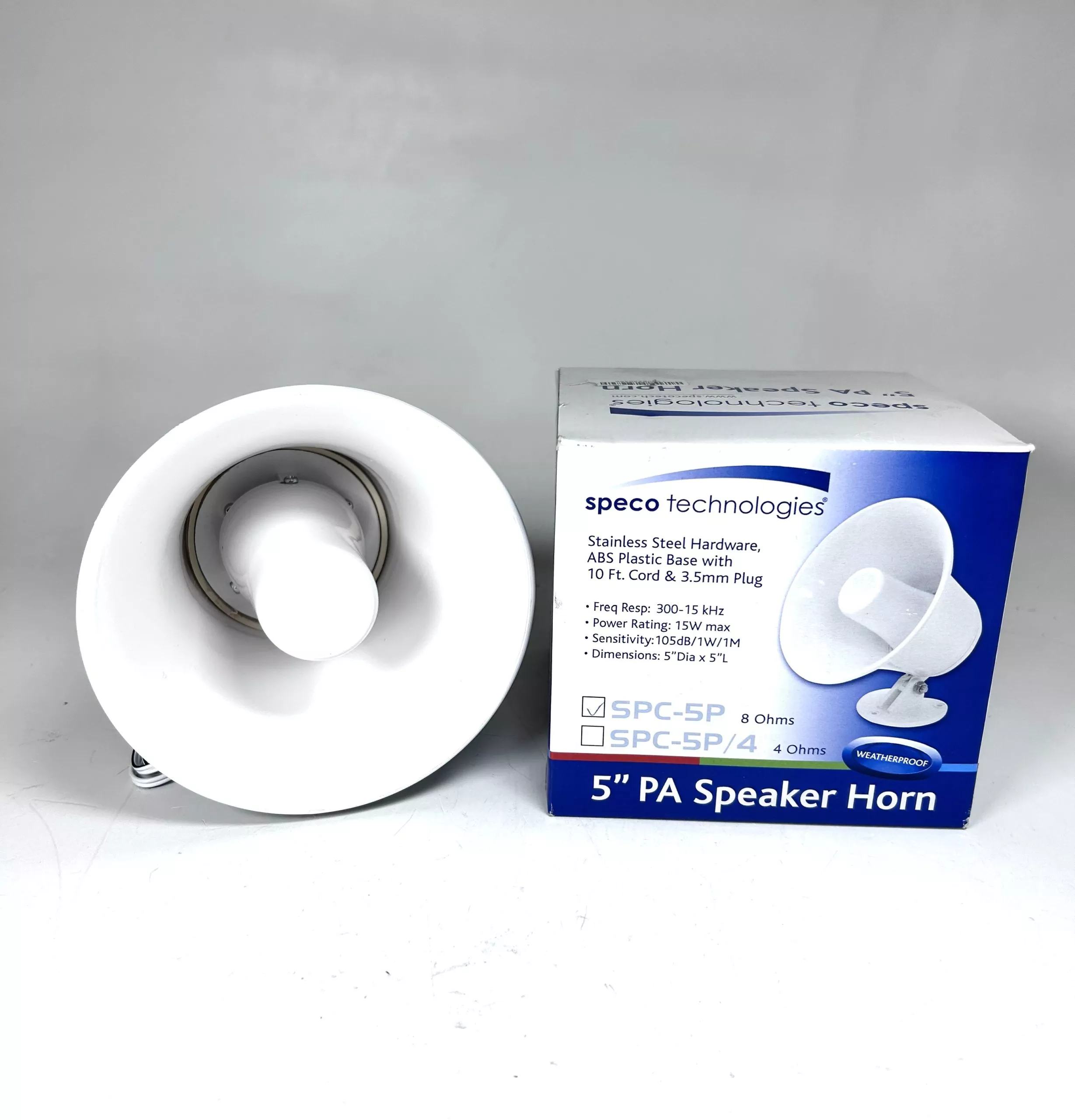speco-technologies-spc-5p-weather-proof-5-pa-speaker-horn-15w Speco Technologies SPC-5P, Weather Proof 5'' PA Speaker Horn 15W