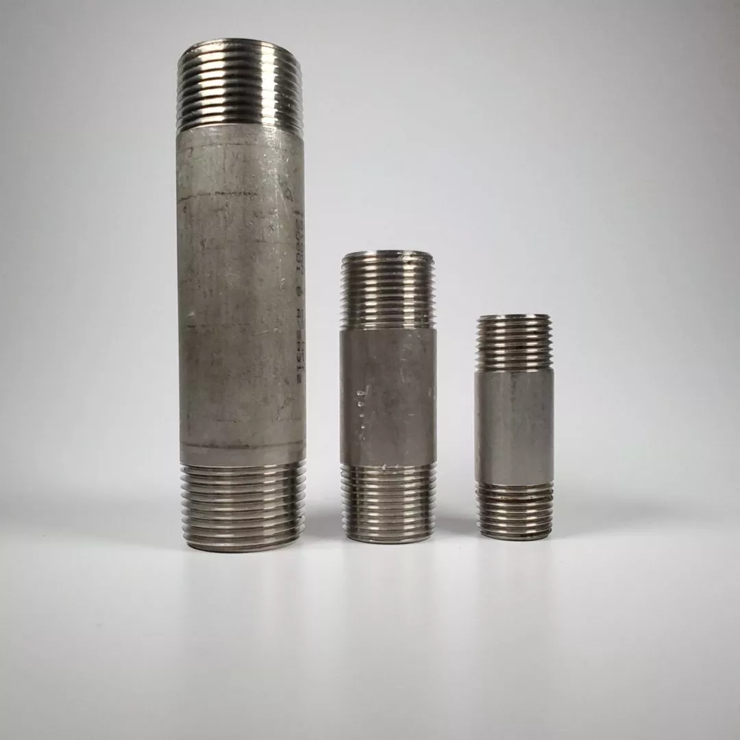 stainless-steel-316-sch-40-male-npt-threaded-pipe-nipples-mixed-lot-3 Stainless Steel 316 SCH 40 Male NPT Threaded Pipe Nipples - MIXED LOT OF 3