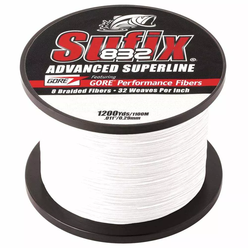 Sufix 832 Advanced Superline - 30lb Ghost Braid 1200 yds