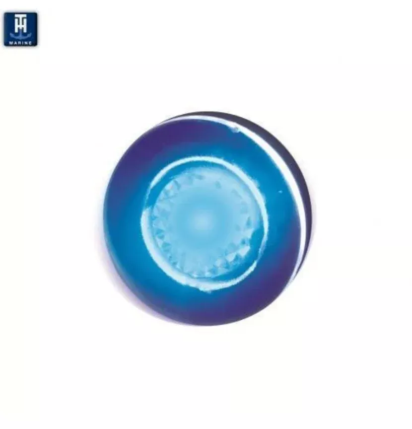 TH Marine Flush Head LED Livewell Light Blue, LED-51875