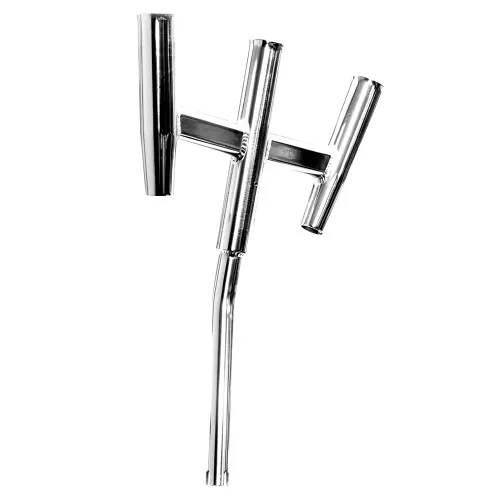 tigress-triple-aluminum-kite-rod-holder-bent-butt-polished-88158 Tigress Triple Aluminum Kite Rod Holder Bent Butt Polished 88158