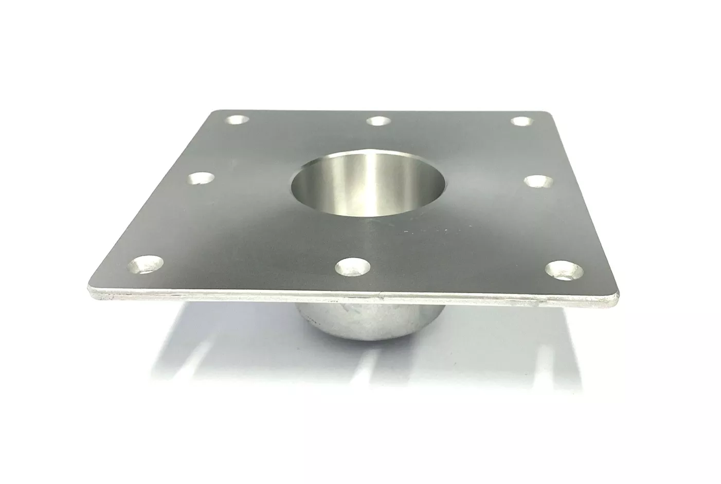Todd Marine 6005-1AS , Posi-Lock Square Floor Plate , 6" x 6", Anodized Aluminum