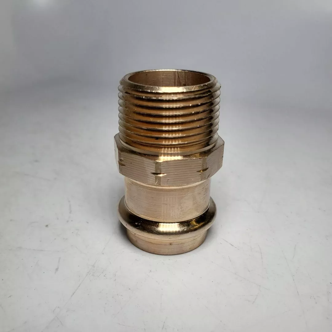 Viega Seapress 0311 452 988 - 28mm x 1" Copper/Nickel Press x MPT Thread Adapter