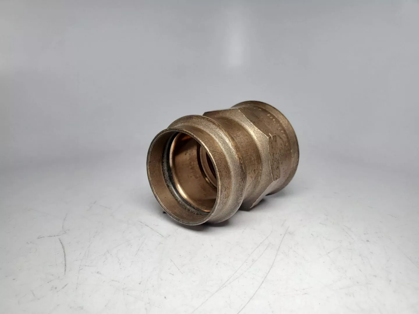 Viega SeaPress 0312 453084 - 42mm x 1-1/2" Bronze Press Connection x FPT Adapter