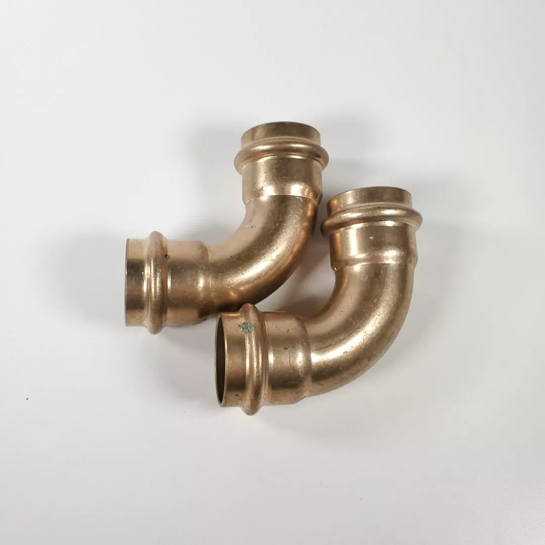 Viega SeaPress 0316 453183 - 28mm 90 Deg Copper/Nickel Press Elbow - LOT OF 2