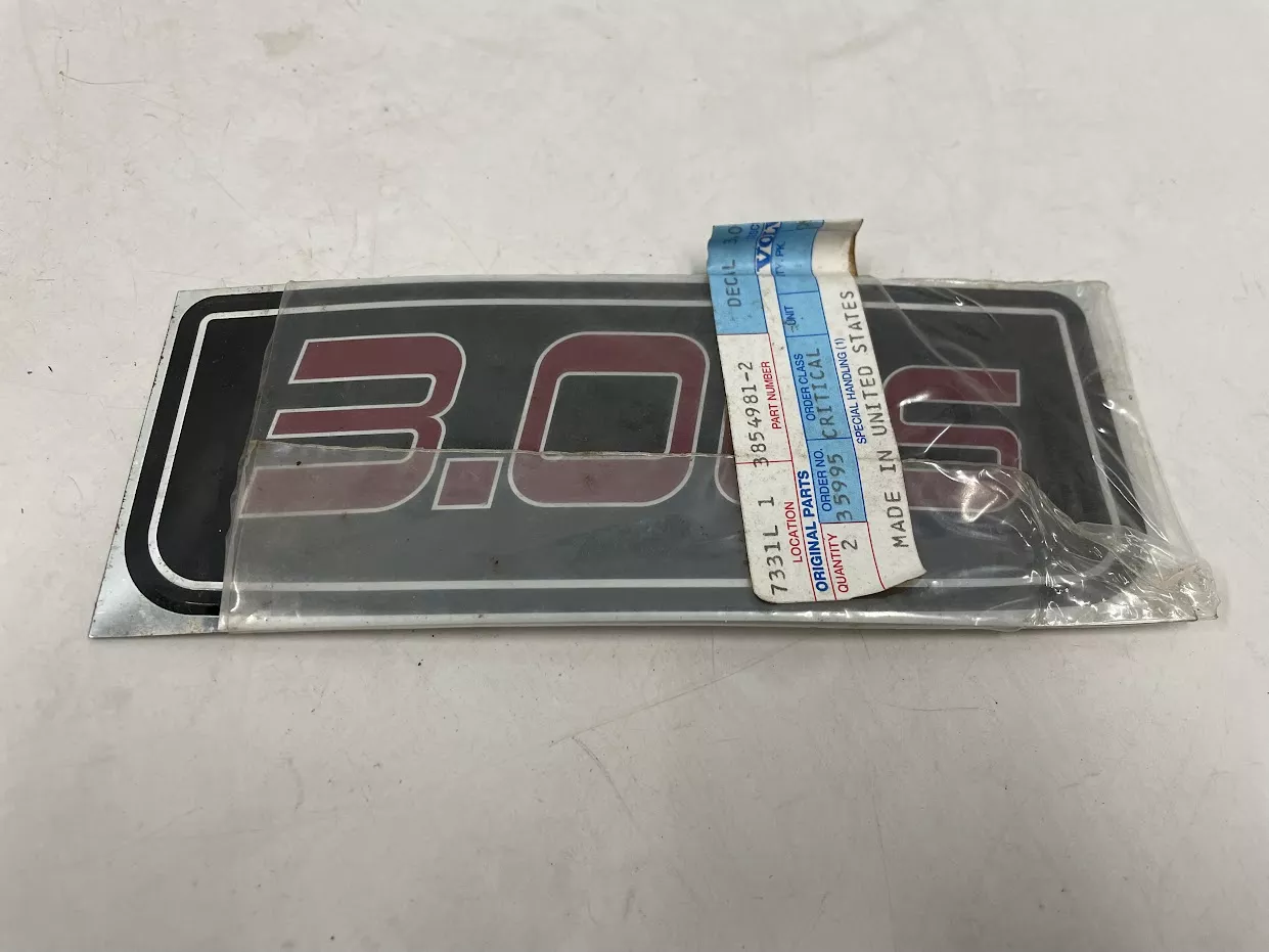volvo-sticker-decal-3-0-gs-volvo-penta-new-oem-2-pack Volvo Sticker DECAL, 3.0 GS, Volvo Penta NEW OEM (2 Pack)
