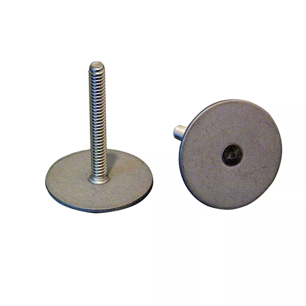 Weld Mount 1.5" Tall Stainless Steel Stud w/#10 x 24 Threads - Qty. 10 [102424]