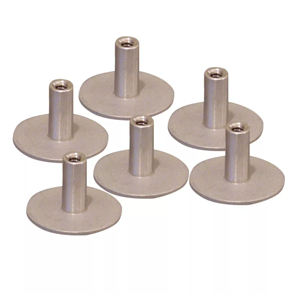 Weld Mount Stainless Steel Standoff 1.25" Base 1/4" x 20 Thread .75 Ta