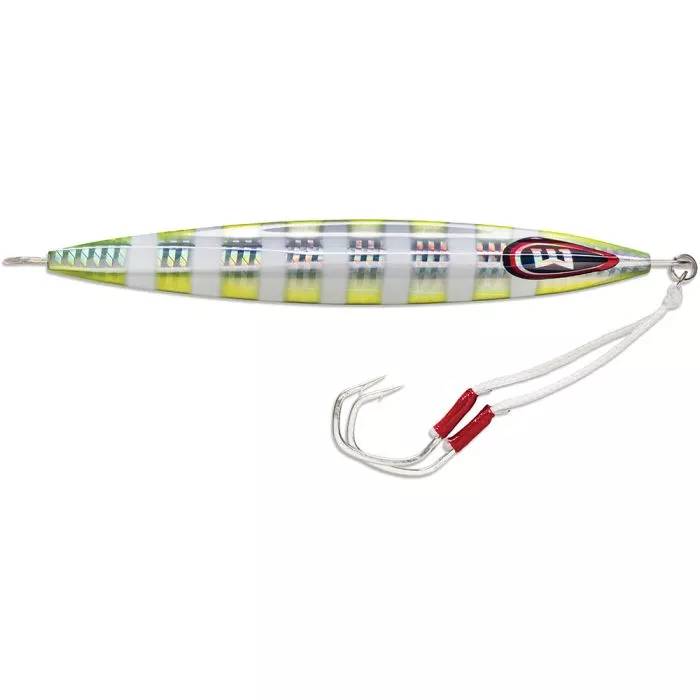 williamson-kensaki-220-jig-6-75-7-3-4oz-chartreuse-blink Williamson Kensaki 220 Jig - 6.75" - 7-3/4oz - Chartreuse Blink