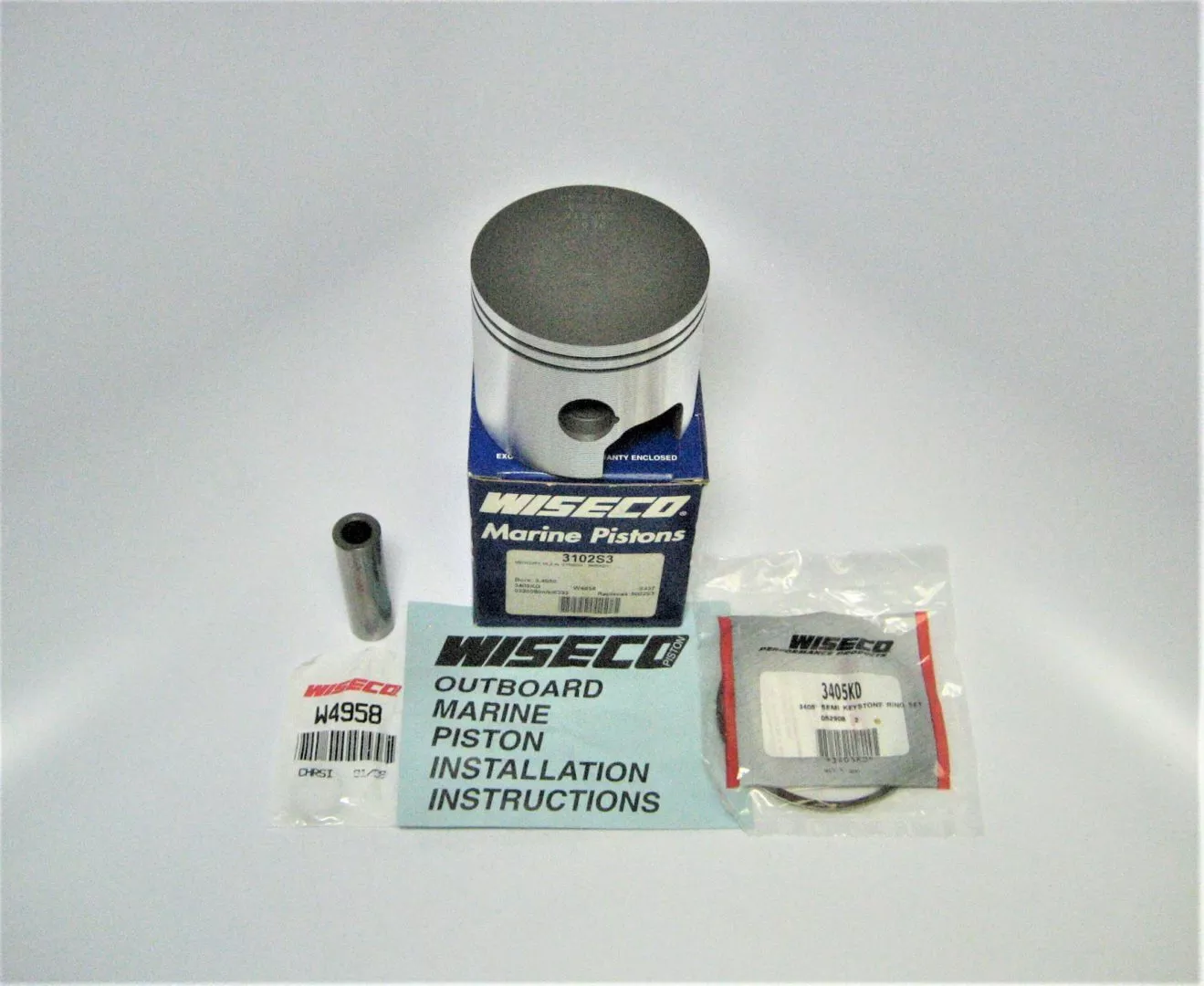 wiseco-3102s3-mercury-v6-marine-boat-outboard-engine-motor-piston-kit-new Wiseco 3102S3 Mercury V6 Marine Boat Outboard Engine Motor Piston Kit *NEW*
