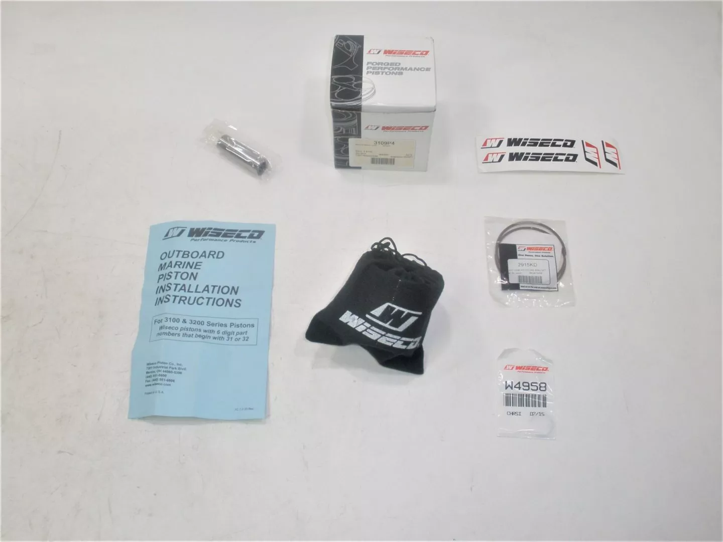 wiseco-3109p4-mercury-inline-6-crossflow-marine-outboard-motor-piston-kit-new Wiseco 3109P4 Mercury Inline-6 Crossflow Marine Outboard Motor Piston Kit *NEW*