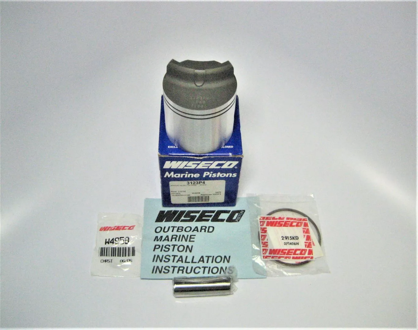 wiseco-3123p4-mercury-inline-6-crossflow-marine-engine-motor-piston-kit-new Wiseco 3123P4 Mercury Inline-6 Crossflow Marine Engine Motor Piston Kit *NEW*