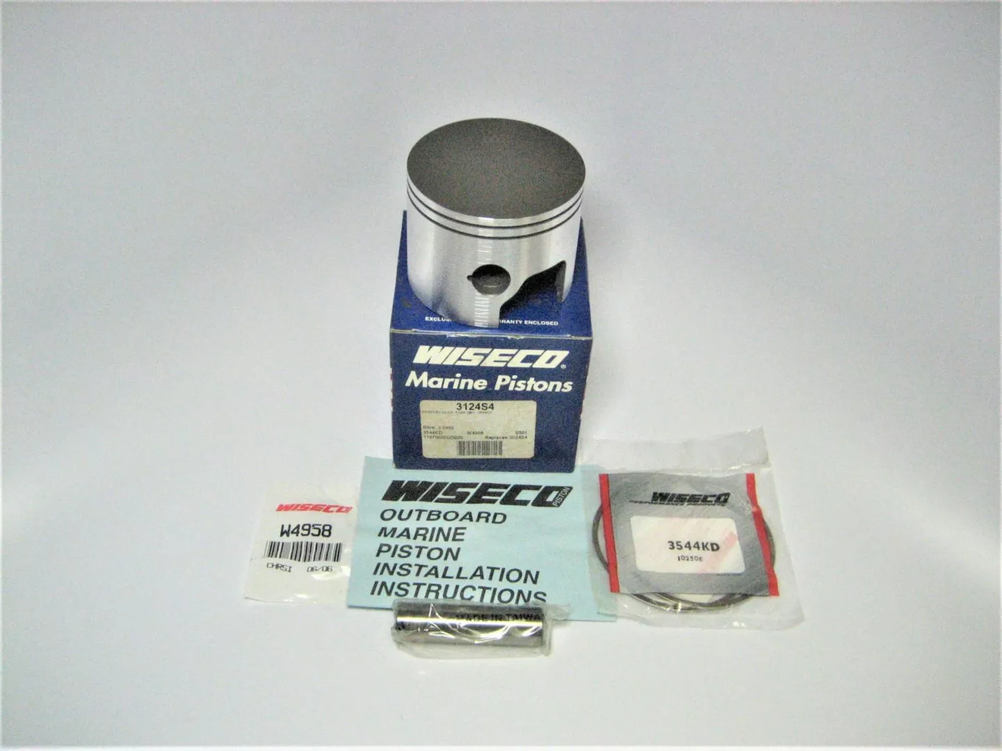 wiseco-3124s4-mercury-v6-200hp-2-5l-loop-charged-outboard-motor-piston-kit-new Wiseco 3124S4 Mercury V6 200HP 2.5L Loop Charged Outboard Motor Piston Kit *NEW*