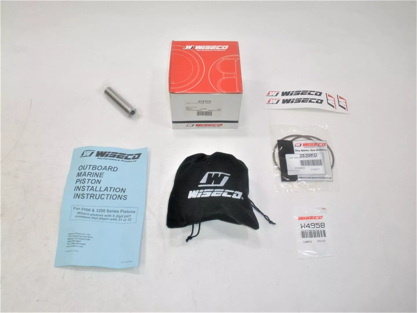 wiseco-3137p3-mercury-2-5l-v6-marine-boat-outboard-engine-motor-piston-kit-new Wiseco 3137P3 Mercury 2.5L V6 Marine Boat Outboard Engine Motor Piston Kit *NEW*