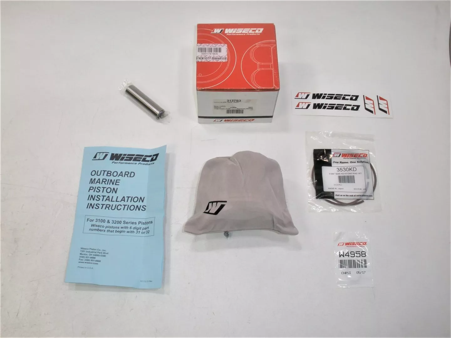 wiseco-3137s3-mercury-v6-2-5l-marine-boat-outboard-engine-motor-piston-kit-new Wiseco 3137S3 Mercury V6 2.5L Marine Boat Outboard Engine Motor Piston Kit *NEW*