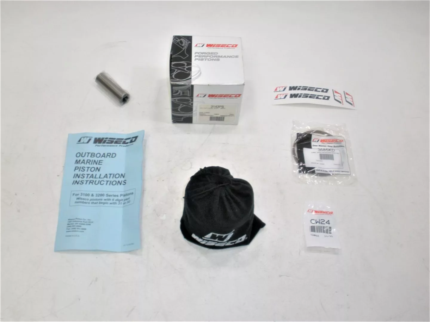 wiseco-3143ps-omc-v6-loop-charge-finger-ported-outboard-motor-piston-kit-new Wiseco 3143PS OMC V6 Loop Charge Finger Ported Outboard Motor Piston Kit *NEW*