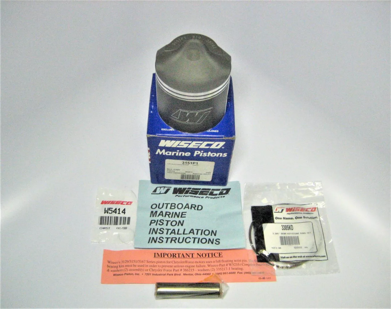 wiseco-3151p1-chrysler-force-marine-boat-outboard-engine-motor-piston-kit-new Wiseco 3151P1 Chrysler Force Marine Boat Outboard Engine Motor Piston Kit *NEW*