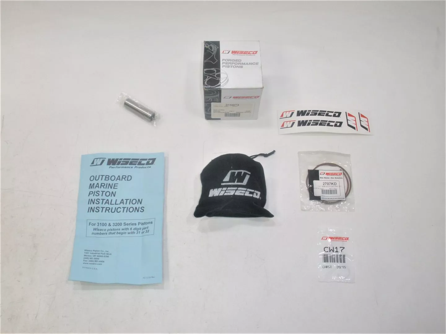 wiseco-3156p3-tohatsu-nissan-40-50hp-loop-charge-outboard-motor-piston-kit-new Wiseco 3156P3 Tohatsu Nissan 40-50HP Loop Charge Outboard Motor Piston Kit *NEW*