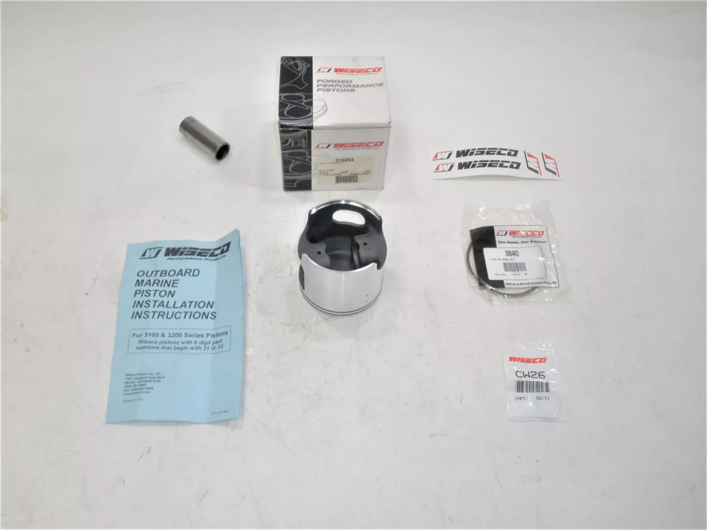 wiseco-3168s4-yamaha-v6-61a-rod-dish-top-marine-outboard-motor-piston-kit-new Wiseco 3168S4 Yamaha V6 61A Rod Dish Top Marine Outboard Motor Piston Kit *NEW*