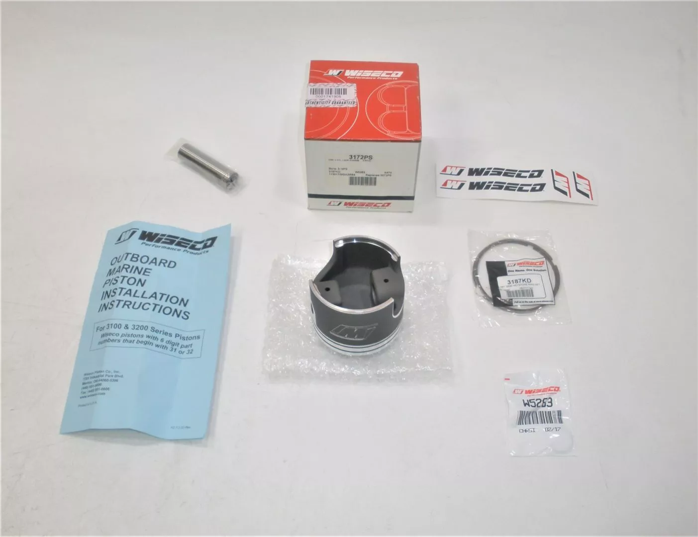 wiseco-3172ps-johnson-evinrude-omc-50-70hp-boat-outboard-motor-piston-kit-new Wiseco 3172PS Johnson Evinrude OMC 50-70HP Boat Outboard Motor Piston Kit *NEW*