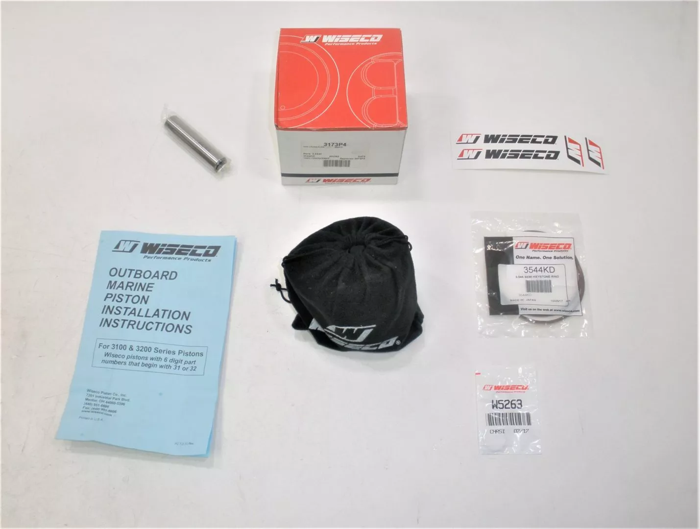 wiseco-3173p4-omc-johnson-evinrude-v4-v6-marine-outboard-motor-piston-kit-new Wiseco 3173P4 OMC Johnson Evinrude V4 V6 Marine Outboard Motor Piston Kit *NEW*