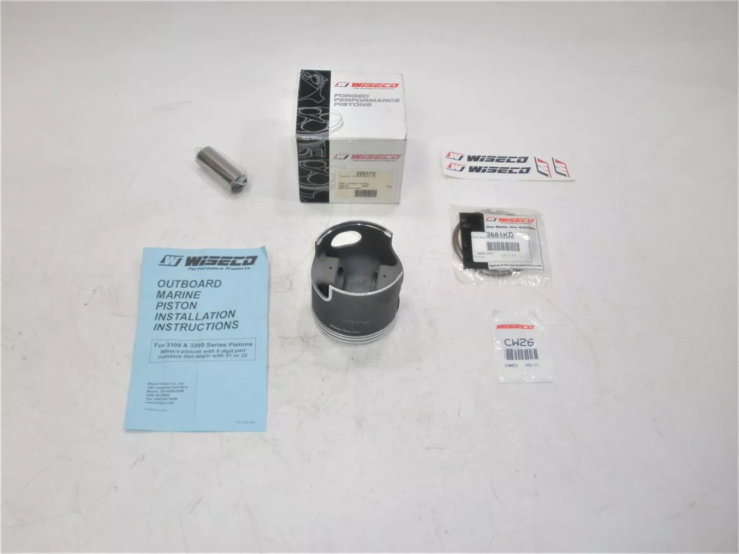 wiseco-3201p2-yamaha-3-3l-hpdi-marine-outboard-engine-motor-piston-kit-new Wiseco 3201P2 Yamaha 3.3L HPDI Marine Outboard Engine Motor Piston Kit *NEW*