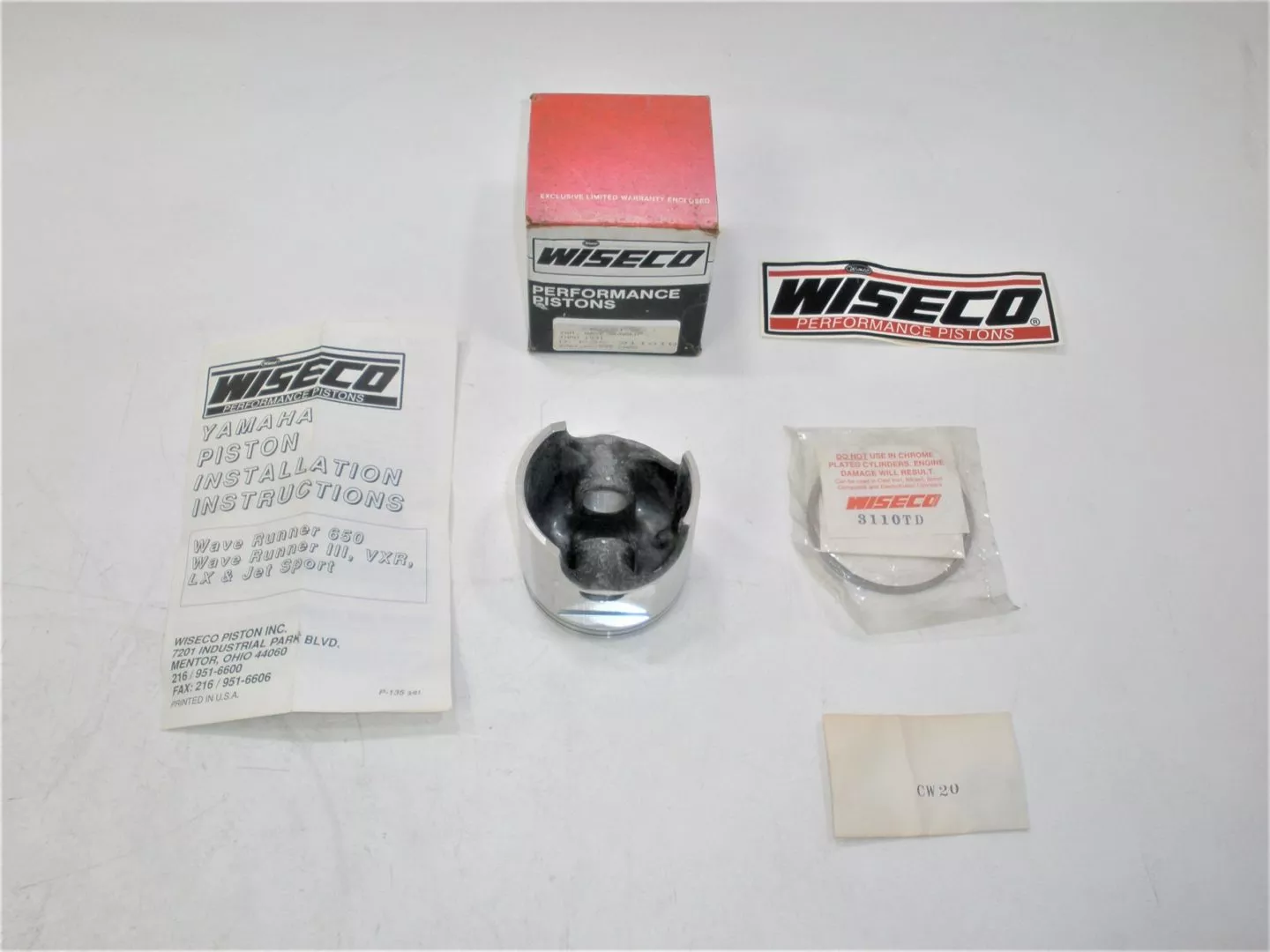 wiseco-602p8-yamaha-wave-runner-pwc-jet-ski-engine-motor-piston-kit-new Wiseco 602P8 Yamaha Wave Runner PWC Jet Ski Engine Motor Piston Kit *NEW*