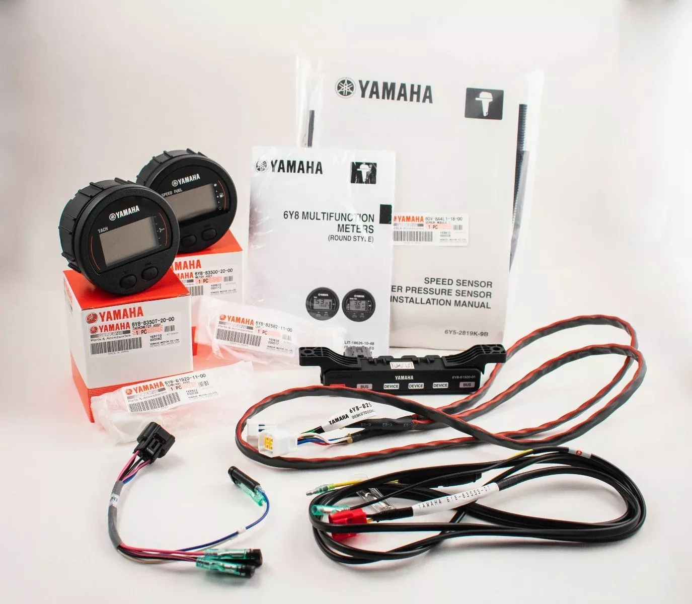 yamaha-command-link-single-engine-gauge-kit-round-two-gauge-kit Yamaha Command Link Single Engine Gauge Kit - Round Two Gauge Kit